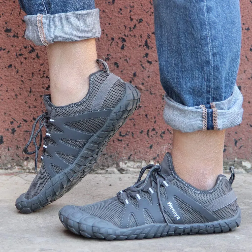 Weweya Barefoot Shoes Men Minimalist Running Cross Training Shoe