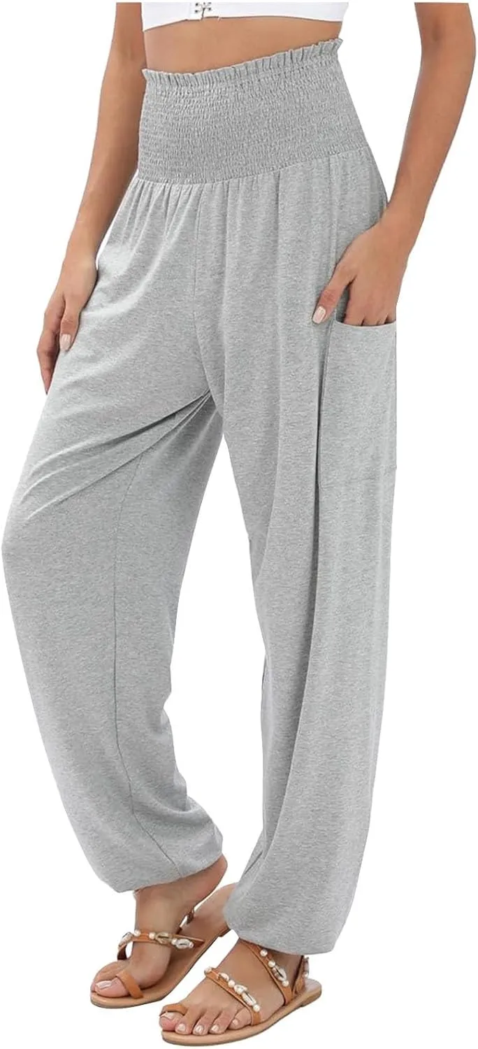 Women Linen Blend Summer Striped Pants Low Waist Bootcut Slim-Fit Trousers Business Work