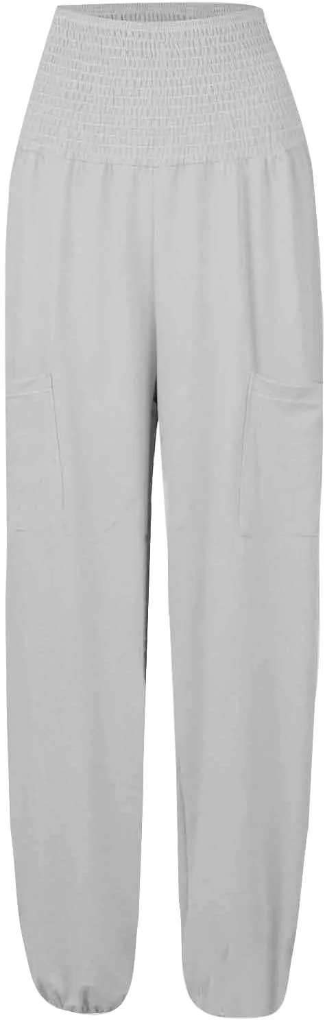 Women Linen Blend Summer Striped Pants Low Waist Bootcut Slim-Fit Trousers Business Work