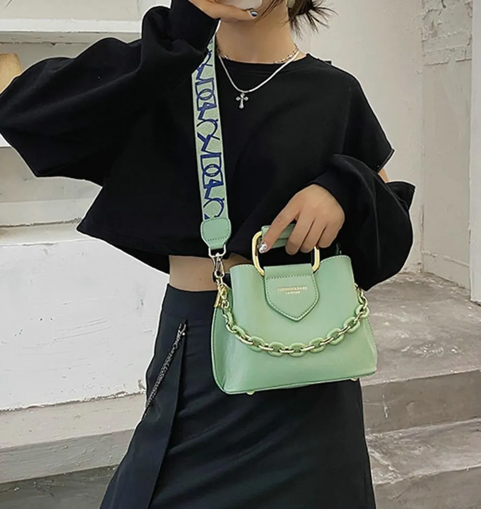 Women PU Leather Crossbody Bag Trendy Bucket Shoulder Purse Commuting Tote Handbag Travel Dating