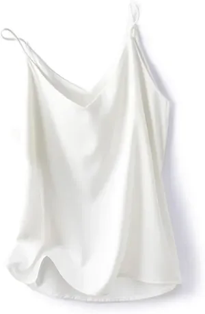 Women's Camisole Summer Real Silk Solid Color V-Neck Tank Top