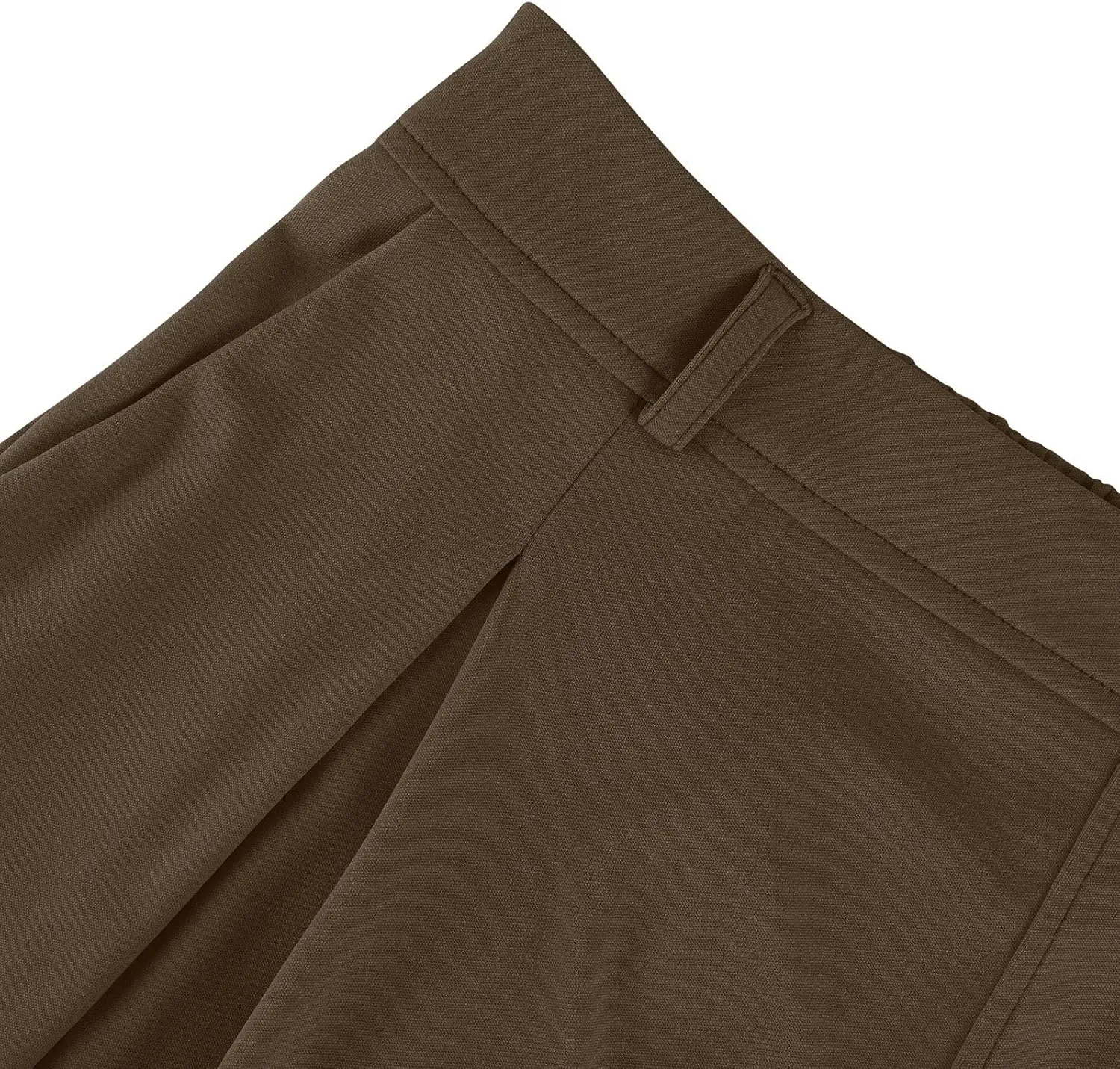 Women's Chiffon Flowy Pleated Wide Leg Pants High Waisted Dressy Trousers with Pockets