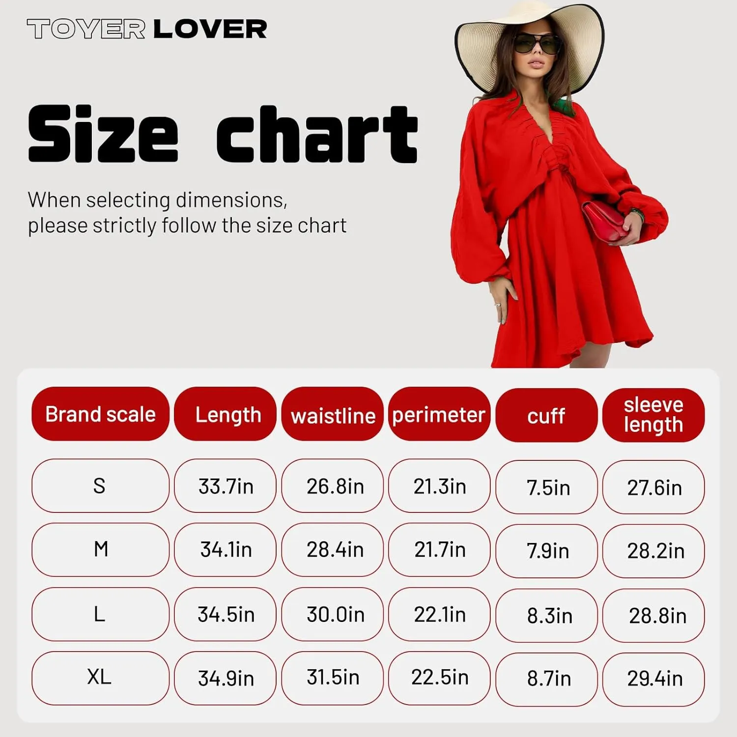 Women's Deep V-Neck Long Puff Sleeve Mini Dress - Sexy Backless Bodycon Dress Soft Flared Hem Dress Summer Spring