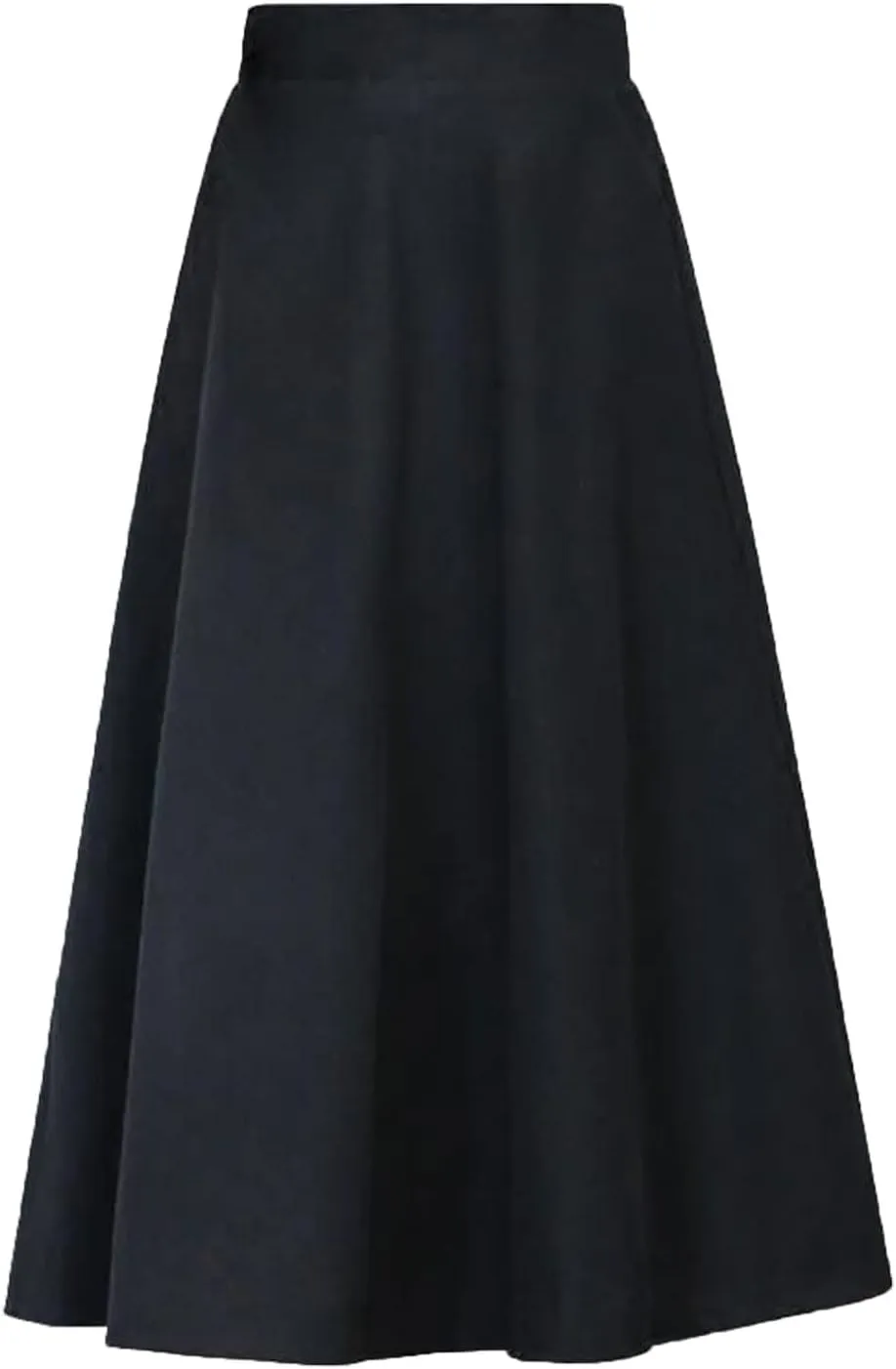 Women's Elastic High Waist Midi Knee Length Pencil Skirt for Women Pleated Cheer Skirt Spring Dresses Midi Skirts