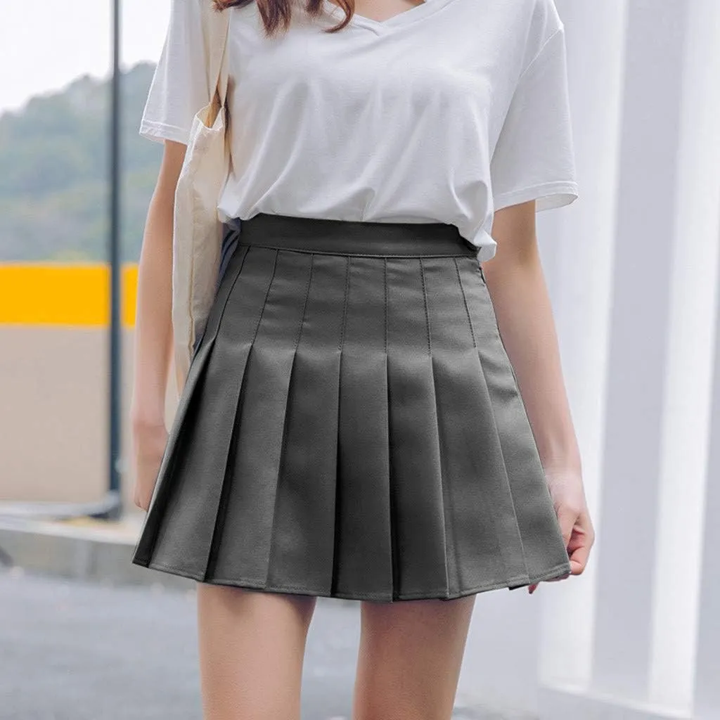 Women's High Skirt Tennis Fashion Skirt Casual Waist Waist Mini Pleated Slim Skirt Fashion Skirts for Women 2024