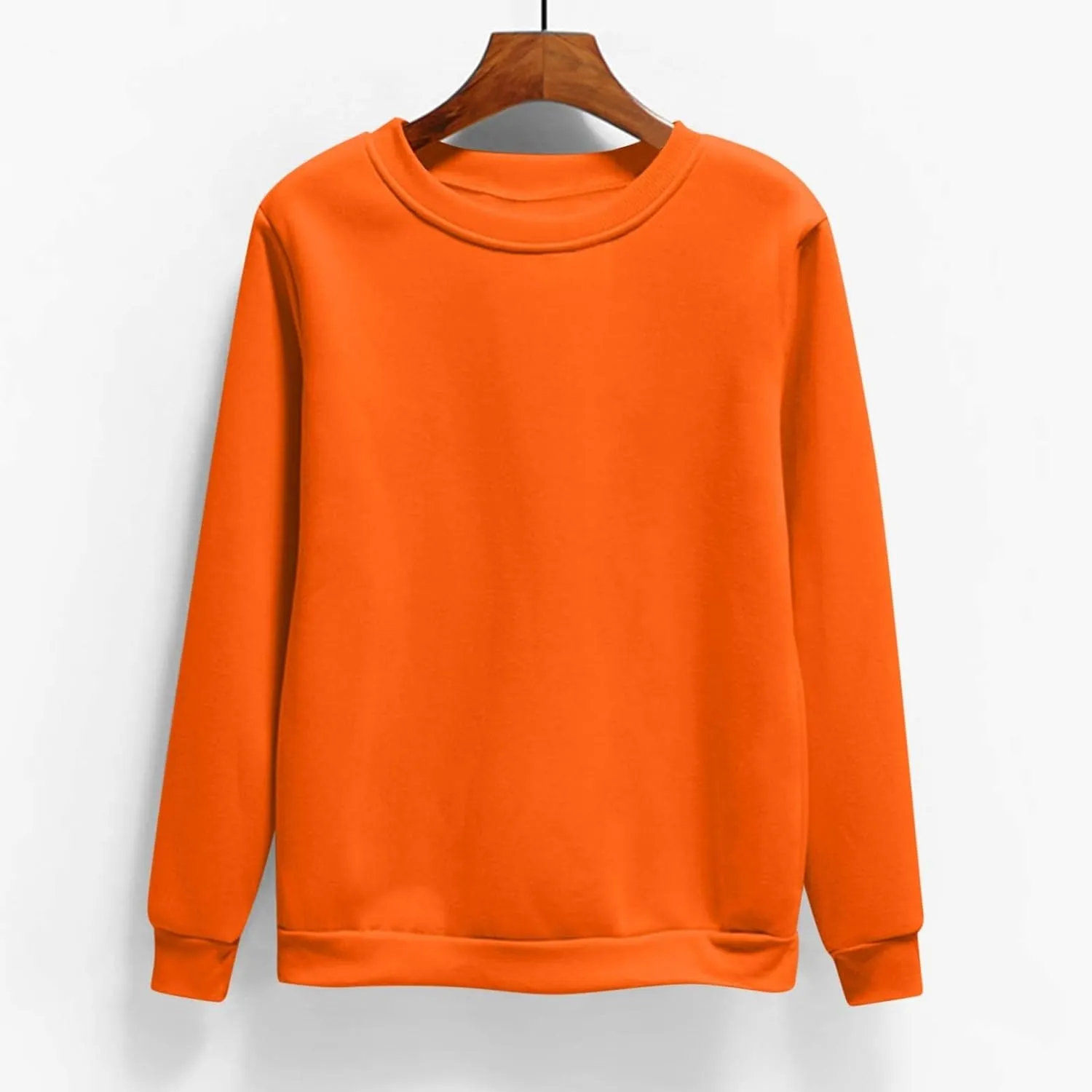 Women's Oversized Round Neck Sweatshirts Long Sleeve Turtleneck Velvet Sweatshirt,2024 Fall&Winter Trendy Women Top