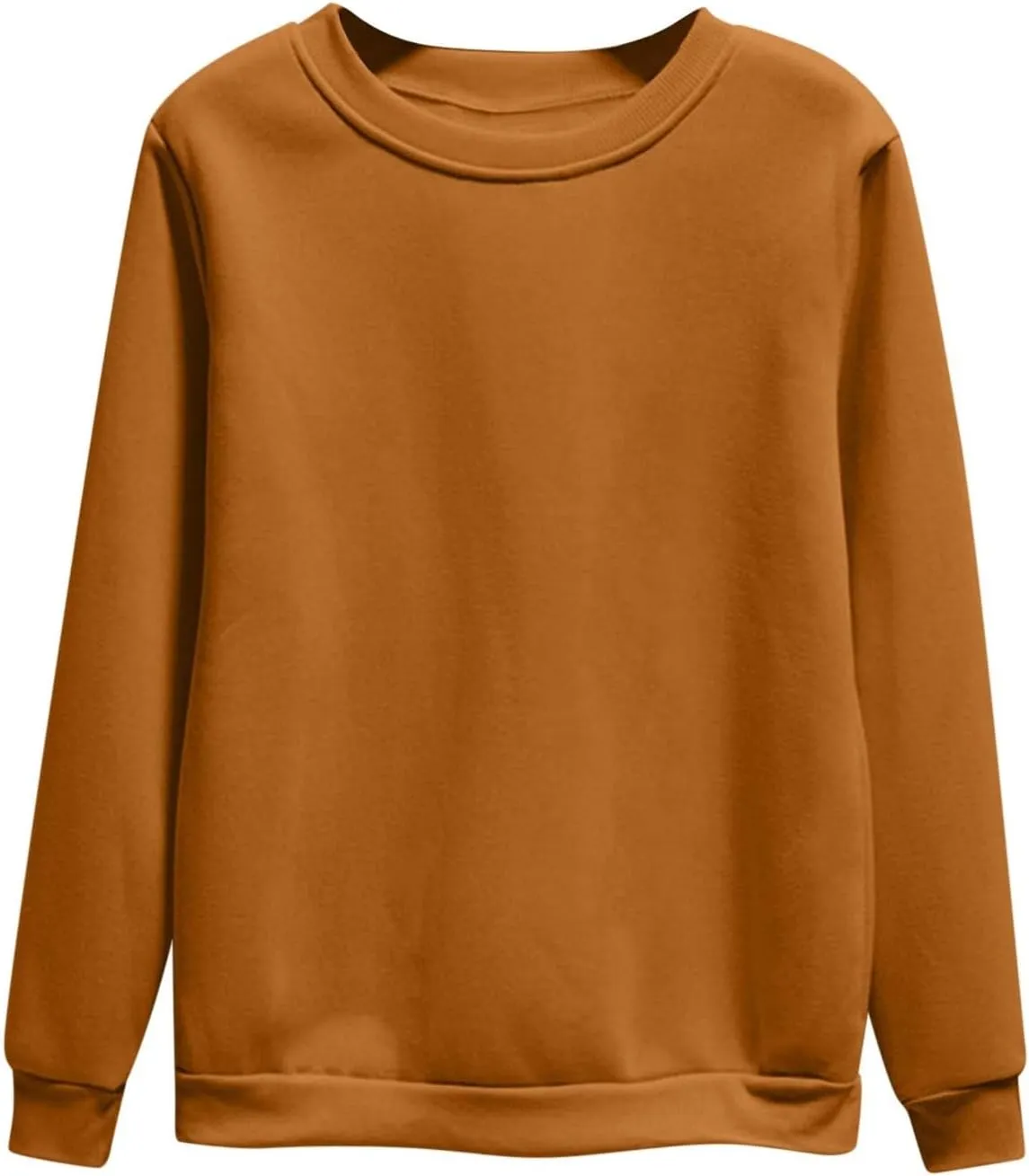 Women's Oversized Round Neck Sweatshirts Long Sleeve Turtleneck Velvet Sweatshirt,2024 Fall&Winter Trendy Women Top