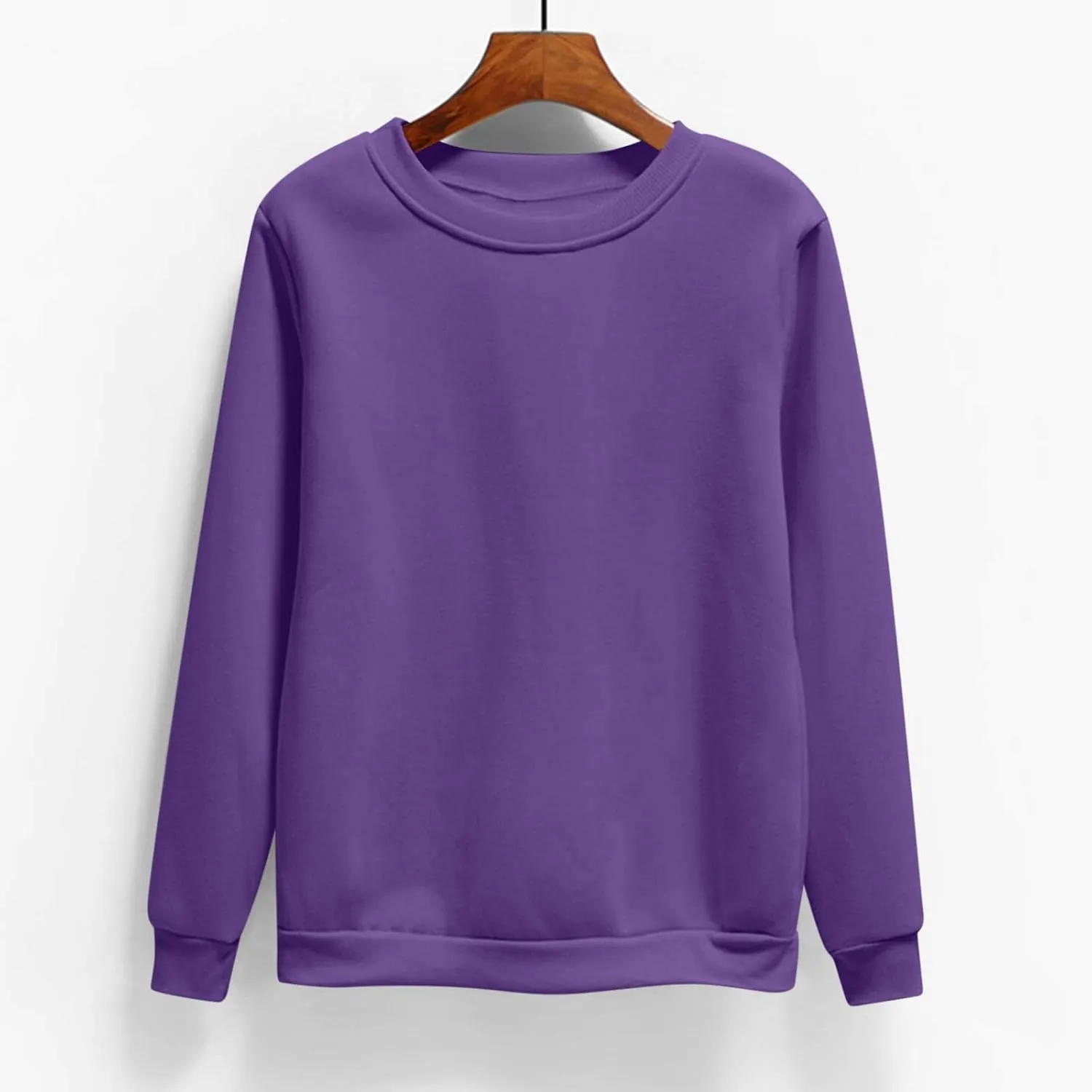 Women's Oversized Round Neck Sweatshirts Long Sleeve Turtleneck Velvet Sweatshirt,2024 Fall&Winter Trendy Women Top