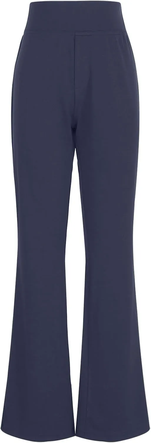 Womens Pants Business Work Dress Pants Casual Slacks High Waist Stretchy Trousers Pull On Office Pants with Pockets