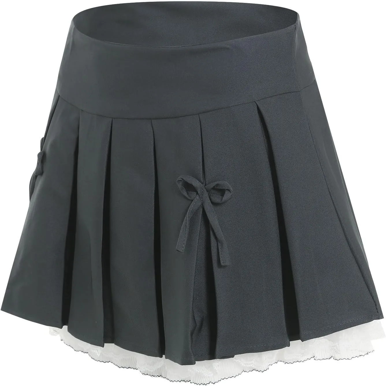 Womens Ruffle Mini Skirt Beach Vacation High Waisted 2025 Trendy Casual Summer Bow Tie Flowy Skirts Slim Skirt