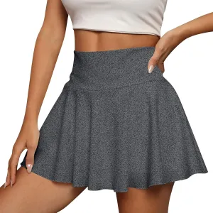 Womens Tennis Skirt High Waisted Pleated Mini Golf Skirts Casual Summer Flowy Athletic Skorts with Shorts Underneath