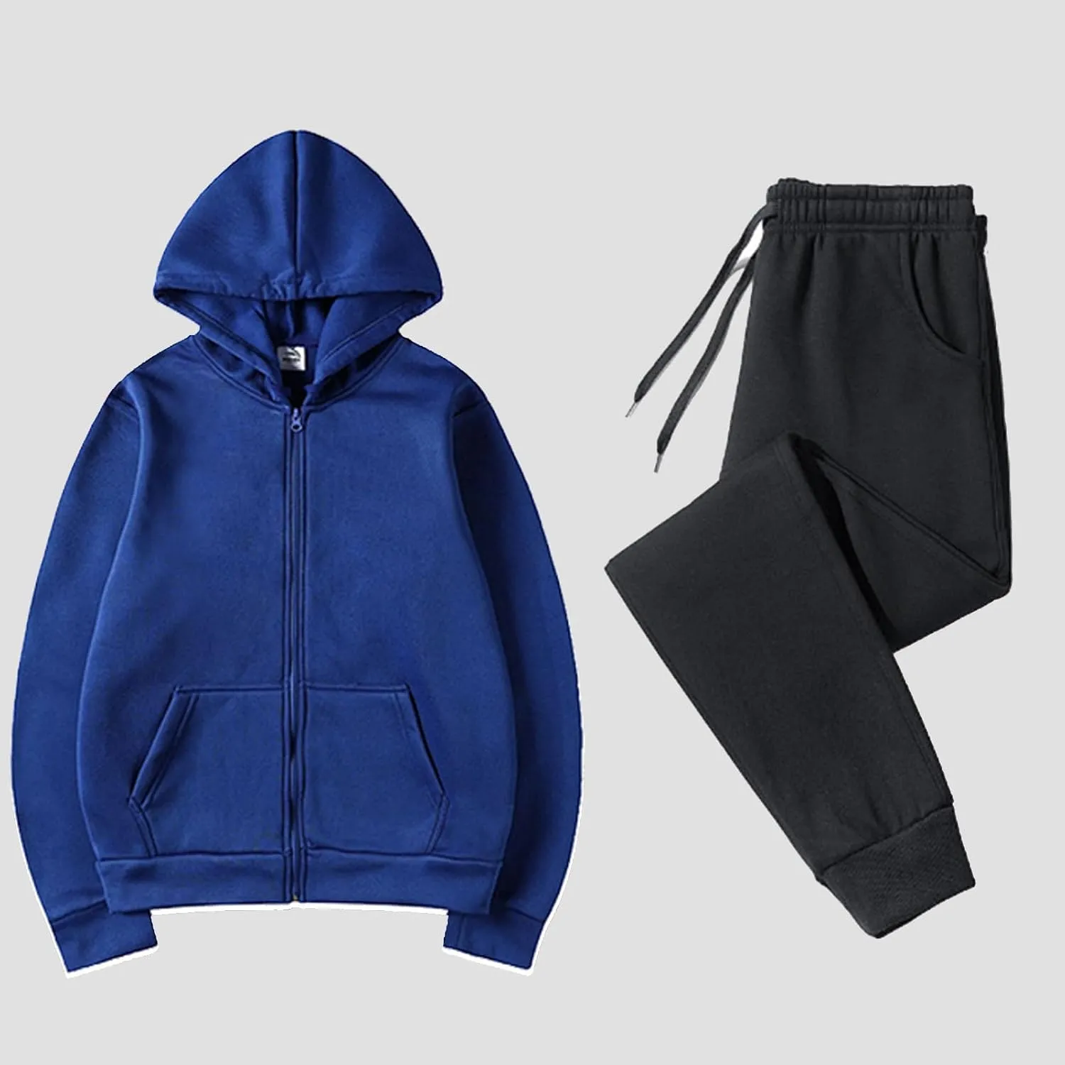 Women's Two Piece Outfits Set Long Sleeve Crewneck Workout Zip Up 2 Piece Fashion 2024 Trendy Pajamas Outfits