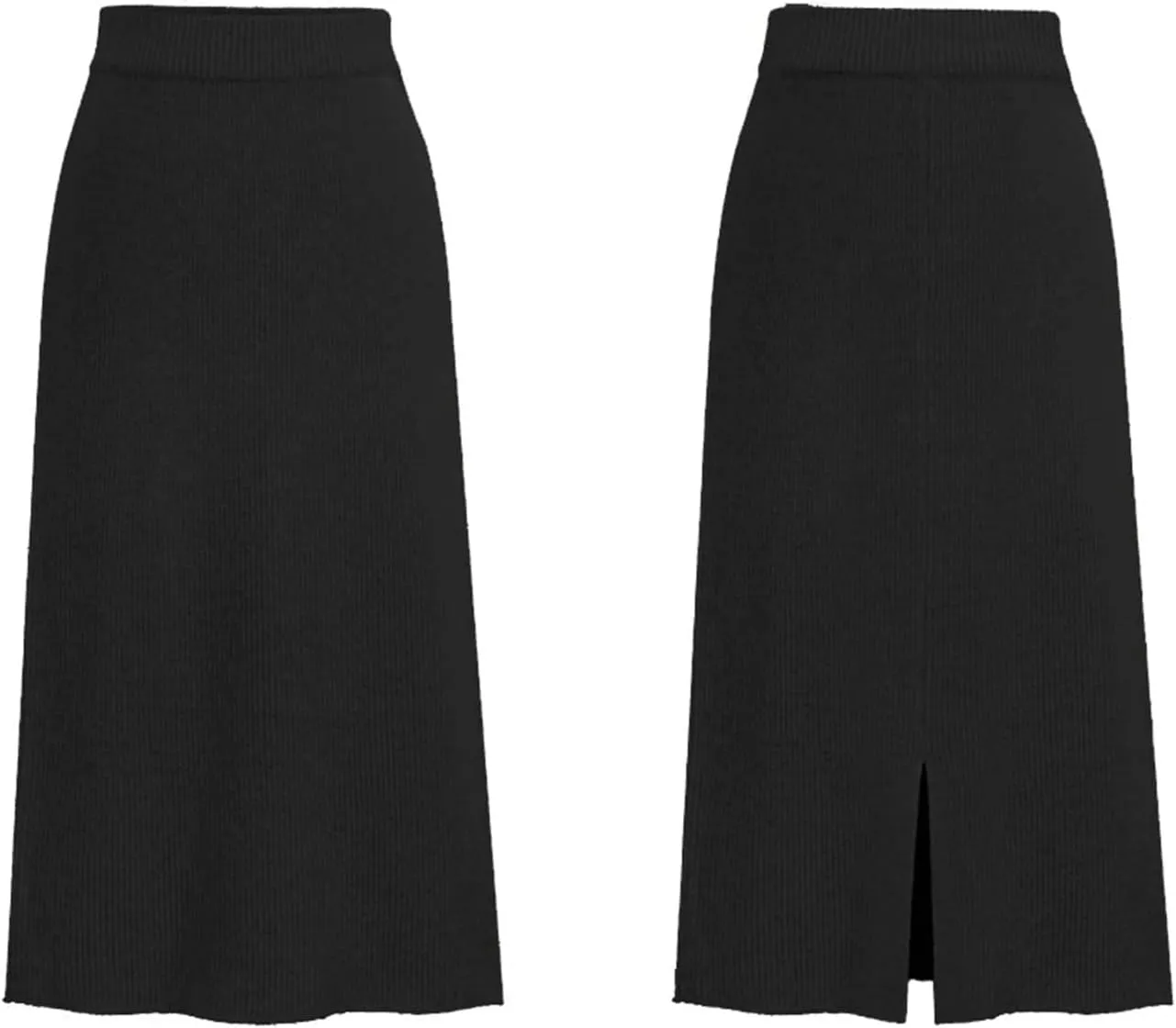 Woolen Waist Skirt Sexy Mid-Calf Elegant Solid Women's Split Knitted High Skirt Skirt Fashion Skirts for Women