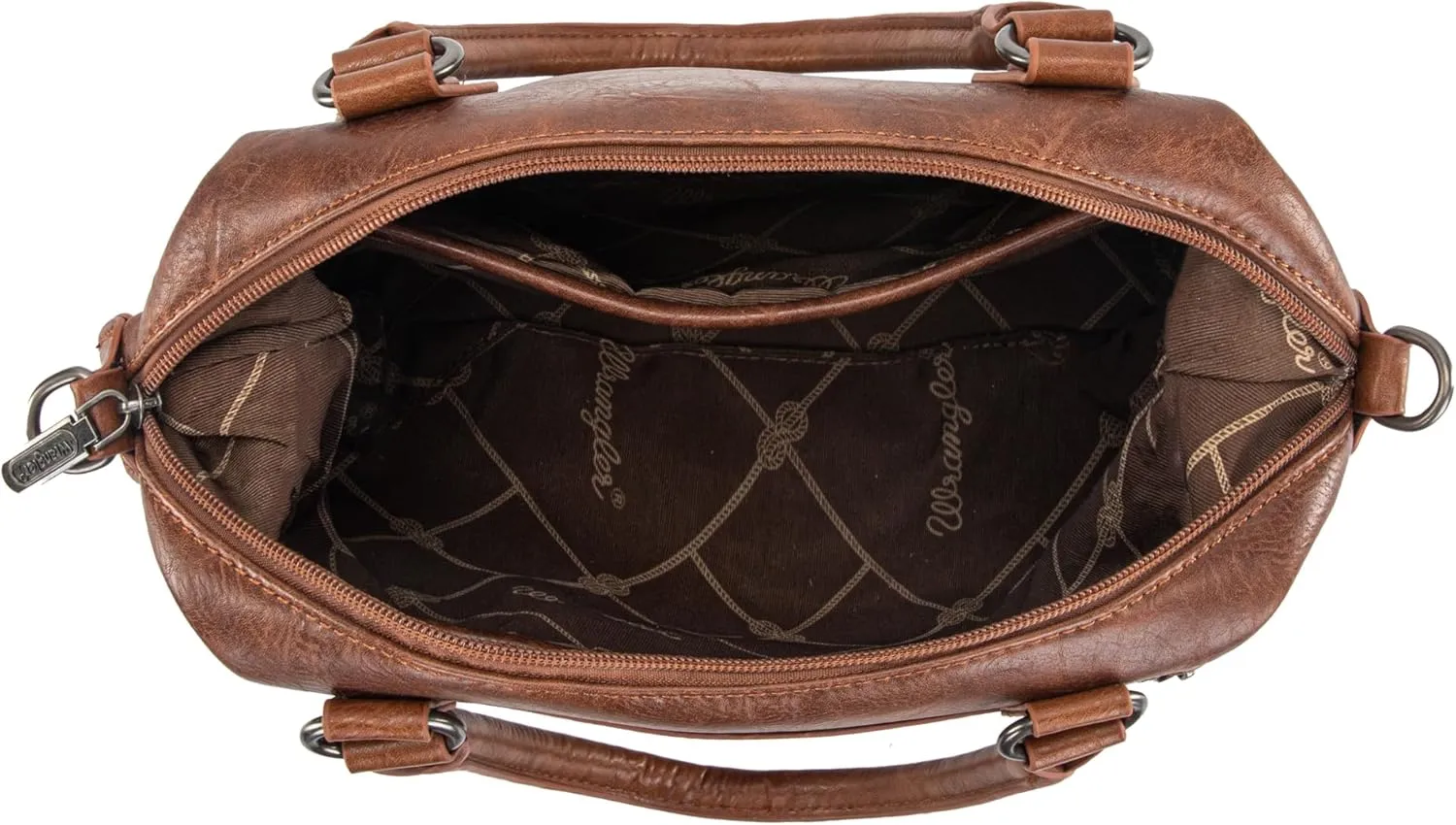 Wrangler Small Doctor Bag for Women Vintage Satchel Bag Western Handbags with Wide Strap