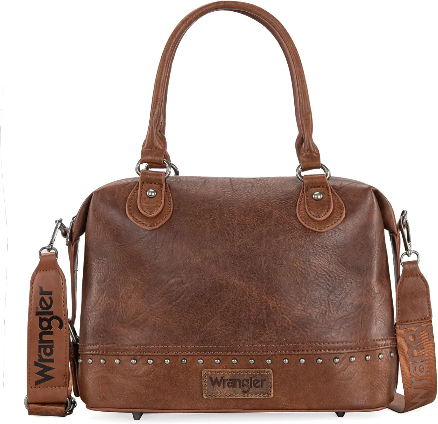 Wrangler Small Doctor Bag for Women Vintage Satchel Bag Western Handbags with Wide Strap