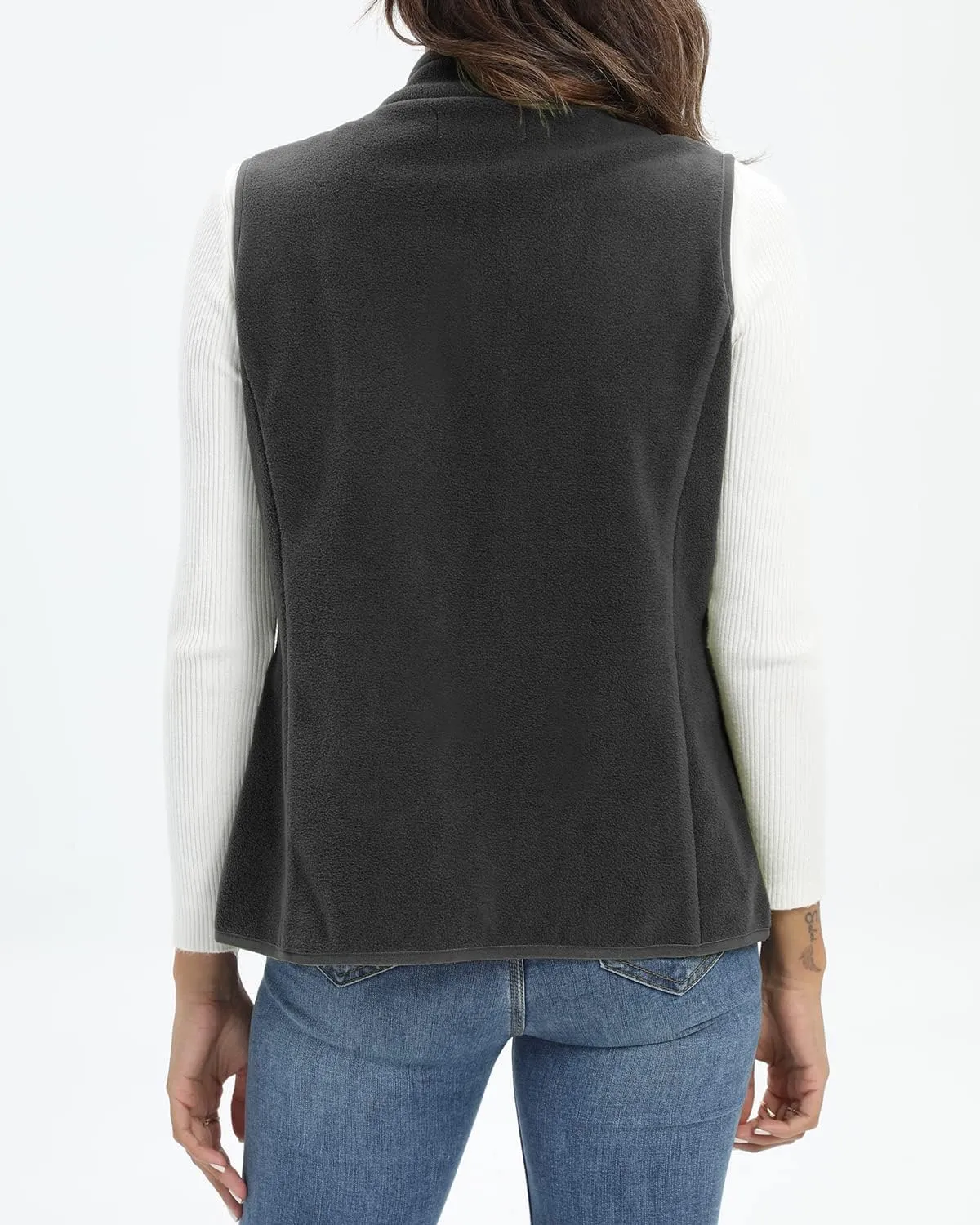 Xeoxarel Women's Fleece Vest with 6 Pockets (XS-2XL)