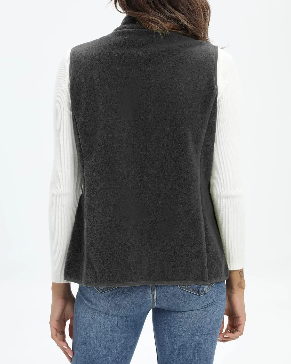 Xeoxarel Women's Fleece Vest with 6 Pockets (XS-2XL)