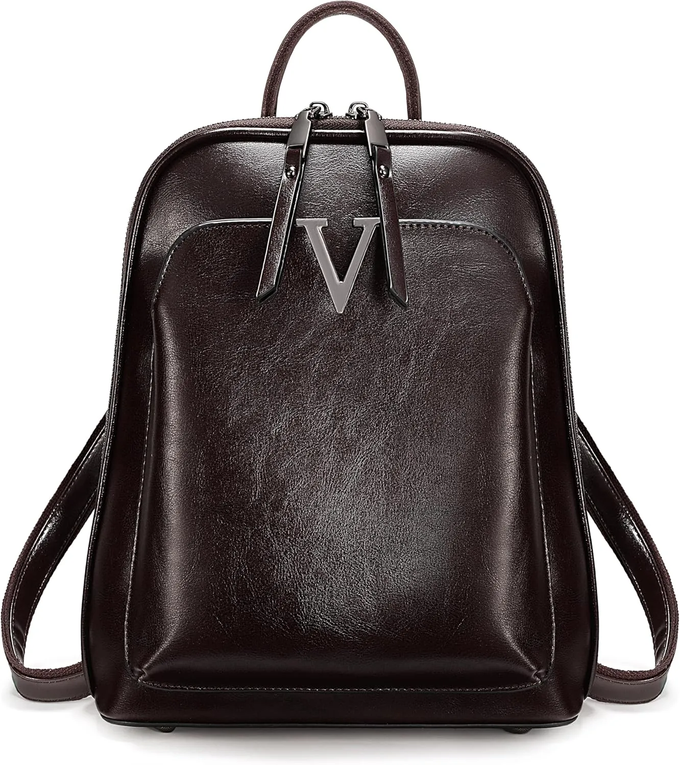 YALUXE Women's Fashion Backpack Handbags Genuine Leather Convertible Anti-theft Back Pack